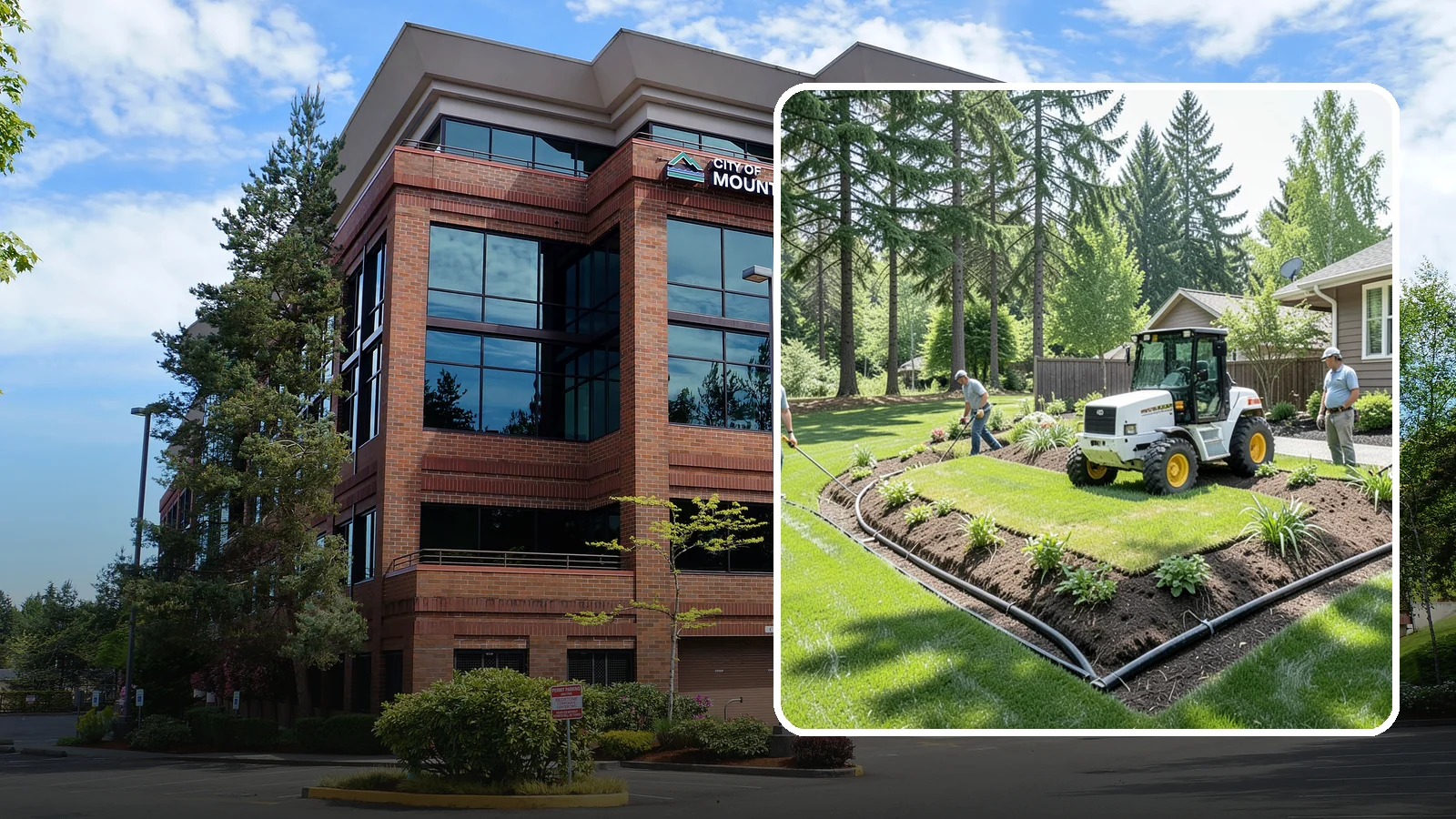 Yard Drainage Correction in Mountlake Terrace, Snohomish County, WA - We correct overall yard drainage by reshaping grade and installing drains so water flows away from structures instead of pooling.