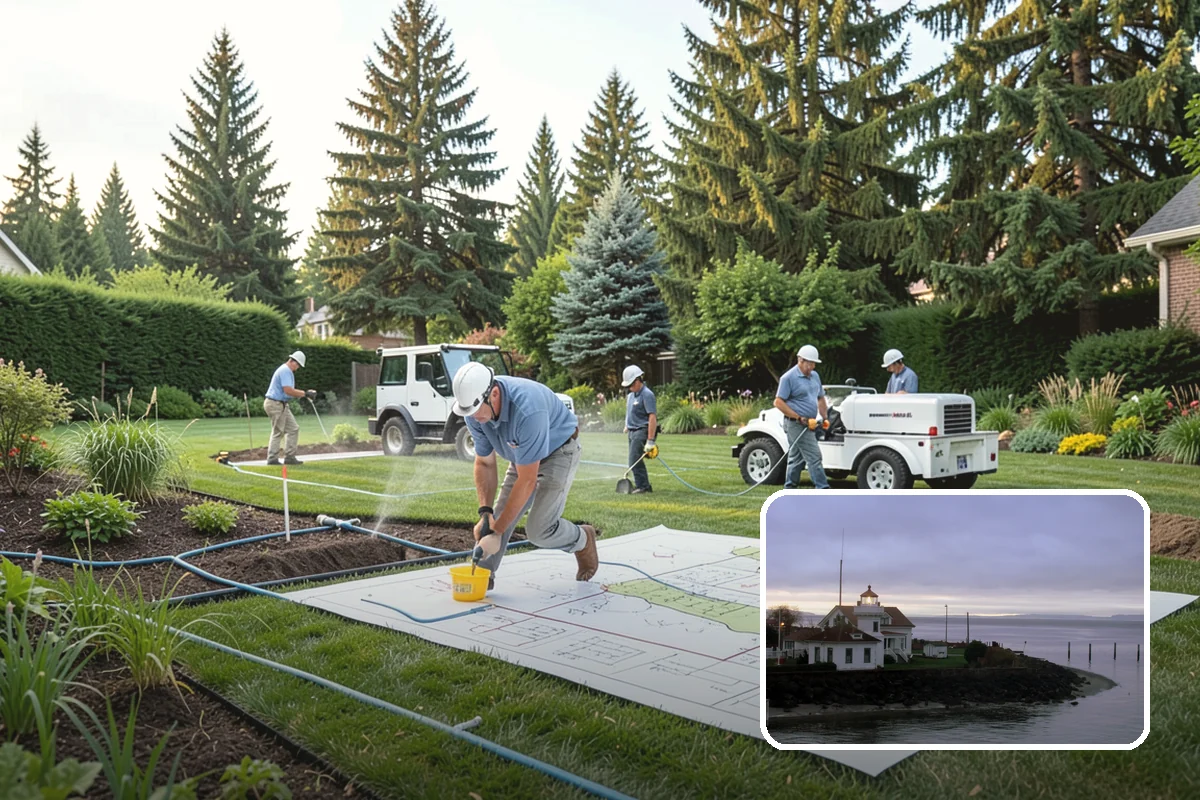 Yard Drainage Correction in Mukilteo, Snohomish County, WA - Comprehensive whole-property drainage fix