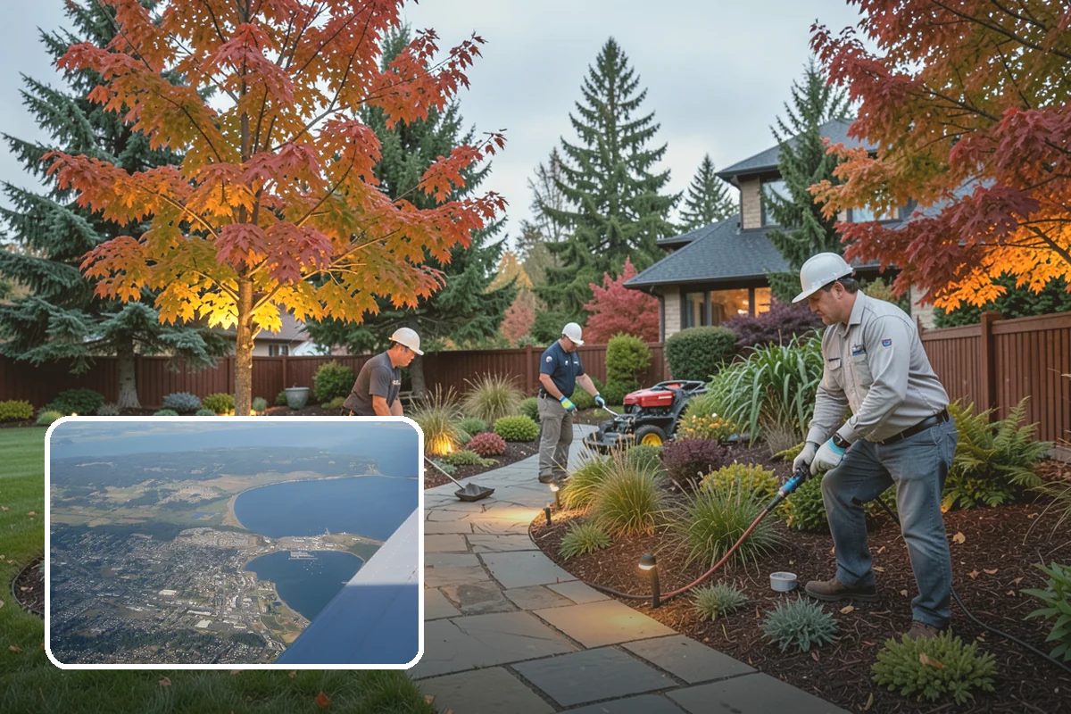 Yard Drainage Correction in Oak Harbor, Island County, WA - Comprehensive whole-property drainage fix