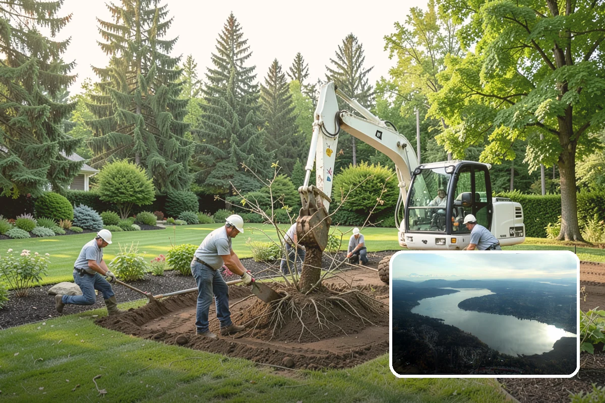 Yard Drainage Correction in Sammamish, King County, WA - Comprehensive whole-property drainage fix