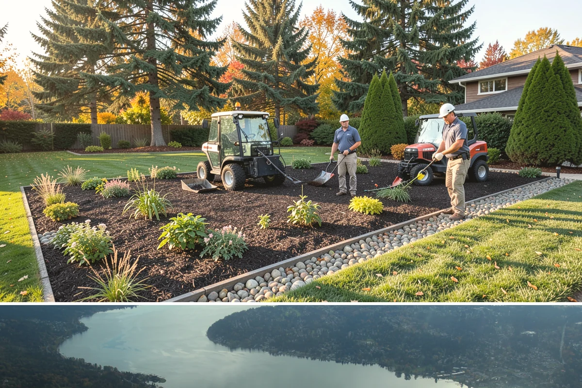 Yard Drainage Correction in Sammamish, King County, WA - Best performed in late spring through early fall when soils are workable for major regrading and new turf establishes before...