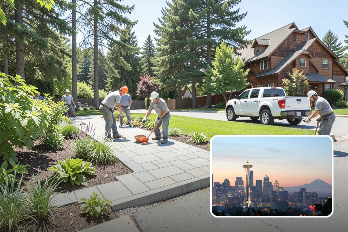 Yard Drainage Correction in Seattle, King County, WA - Comprehensive whole-property drainage fix