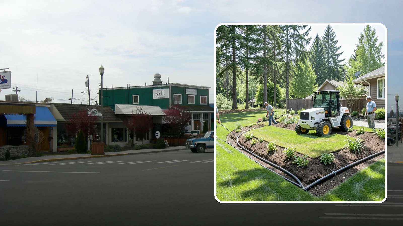 Yard Drainage Correction in Stanwood, Snohomish County, WA - We correct overall yard drainage by reshaping grade and installing drains so water flows away from structures instead of pooling.
