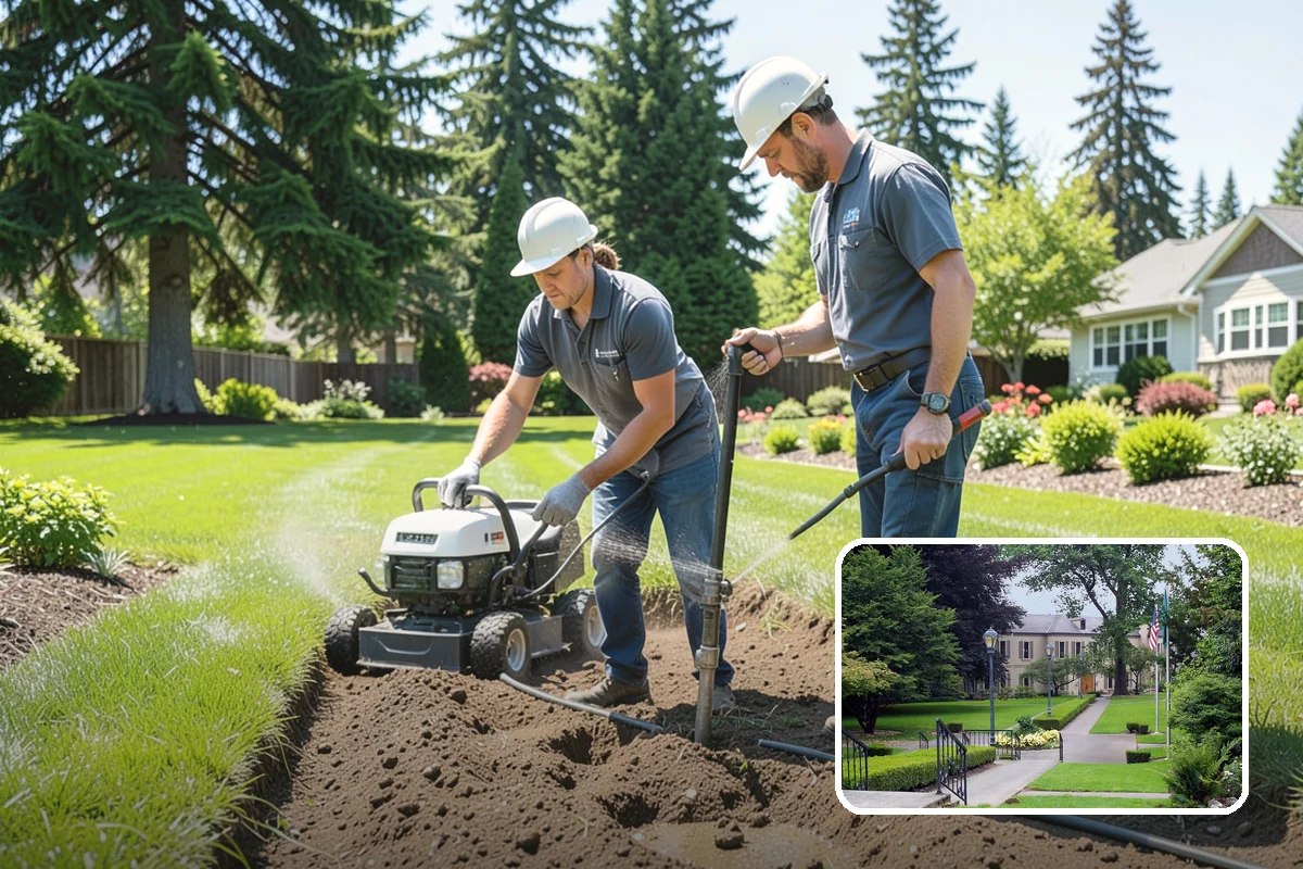 Yard Drainage Correction in Woodinville, King County, WA - Comprehensive whole-property drainage fix