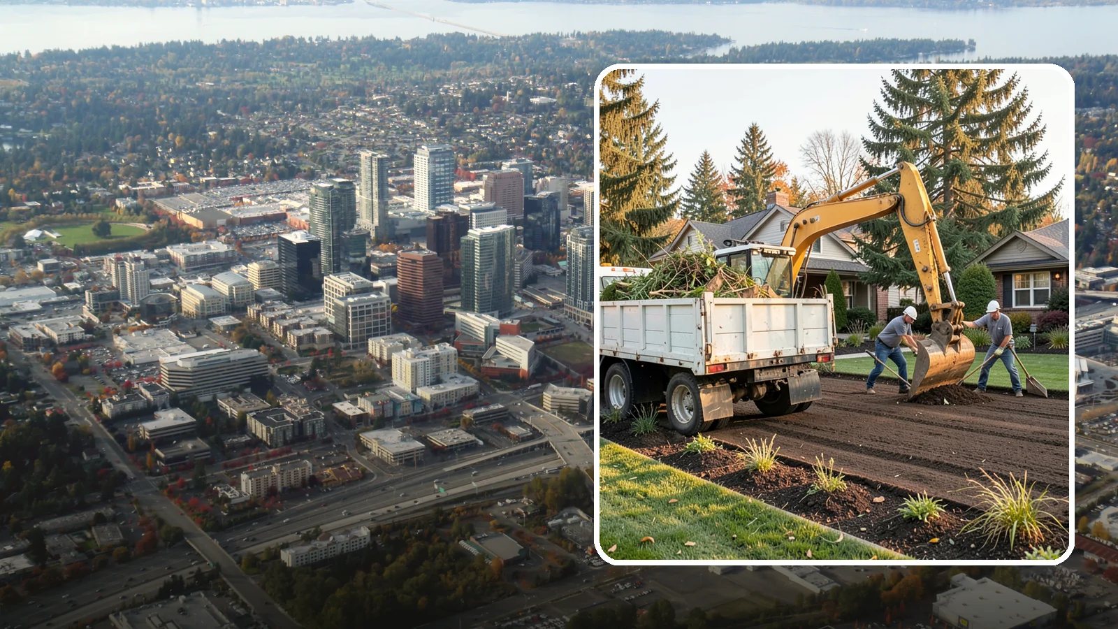 Yard Waste Removal in Bellevue, King County, WA - Hauling and disposal of green waste, debris, and yard clutter to leave your property clean.