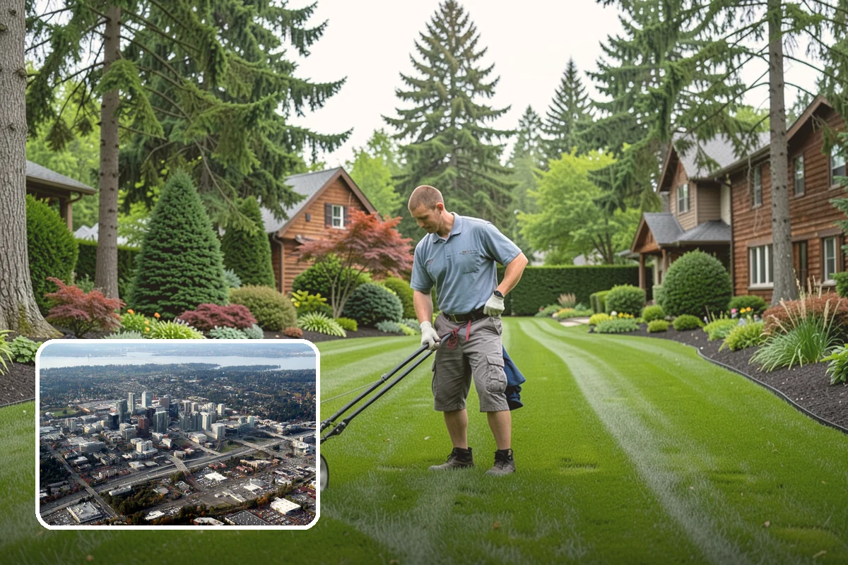 Yard Waste Removal in Bellevue, King County, WA - Property left clean and clear