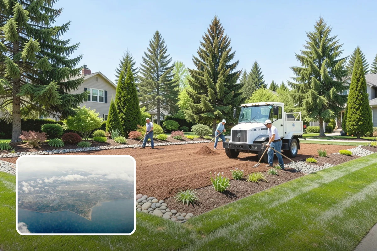 Yard Waste Removal in Burien, King County, WA - Property left clean and clear