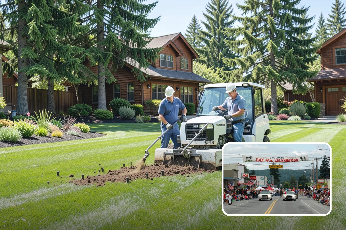 Yard Waste Removal in Carnation, King County, WA - Property left clean and clear