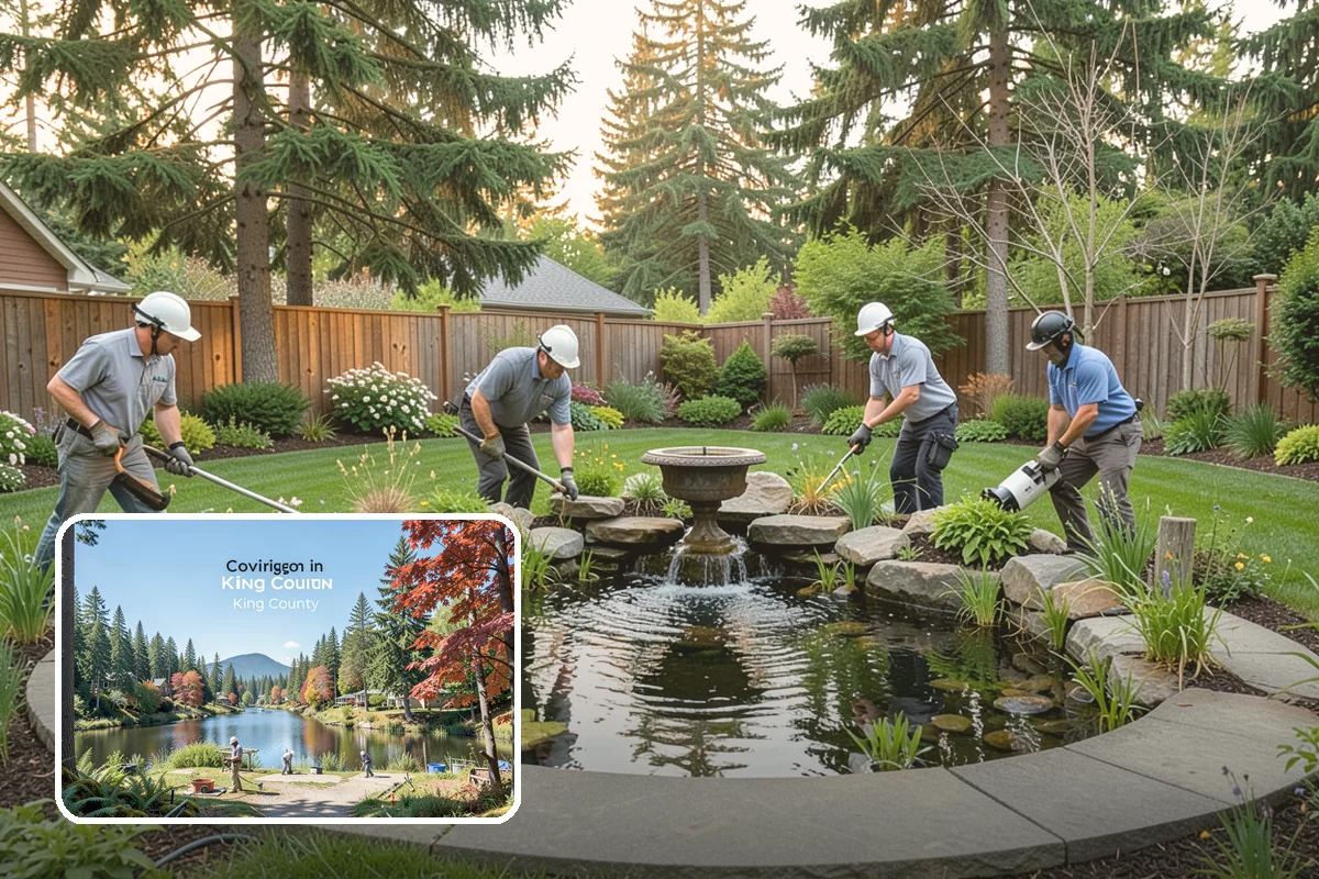 Yard Waste Removal in Covington, King County, WA - Property left clean and clear