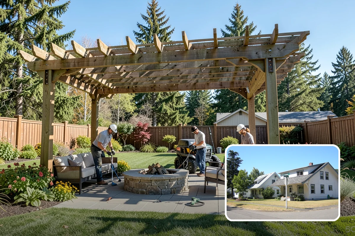 Yard Waste Removal in DuPont, Pierce County, WA - Property left clean and clear