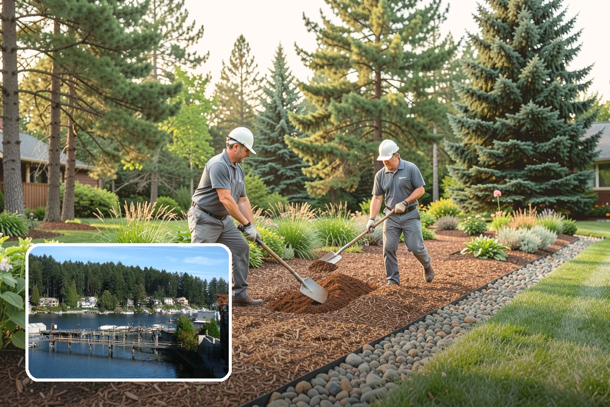Yard Waste Removal in Gig Harbor, Pierce County, WA - Property left clean and clear