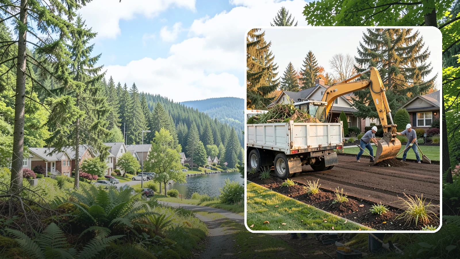 Yard Waste Removal in Lake Forest Park, King County, WA - Hauling and disposal of green waste, debris, and yard clutter to leave your property clean.