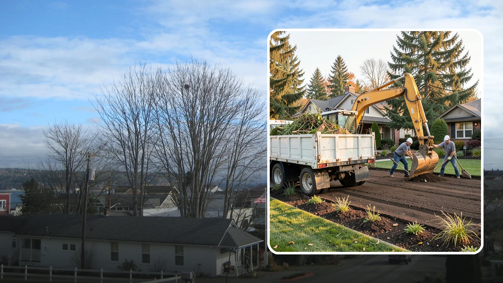 Yard Waste Removal in Langley, Island County, WA - Hauling and disposal of green waste, debris, and yard clutter to leave your property clean.