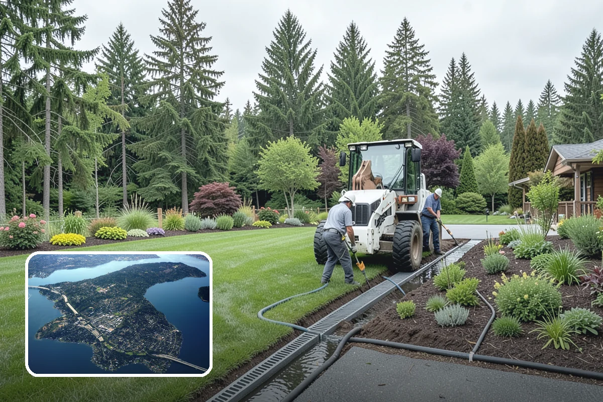 Yard Waste Removal in Mercer Island, King County, WA - Property left clean and clear