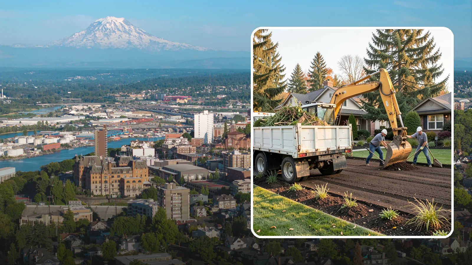 Yard Waste Removal in Tacoma, Pierce County, WA - Hauling and disposal of green waste, debris, and yard clutter to leave your property clean.