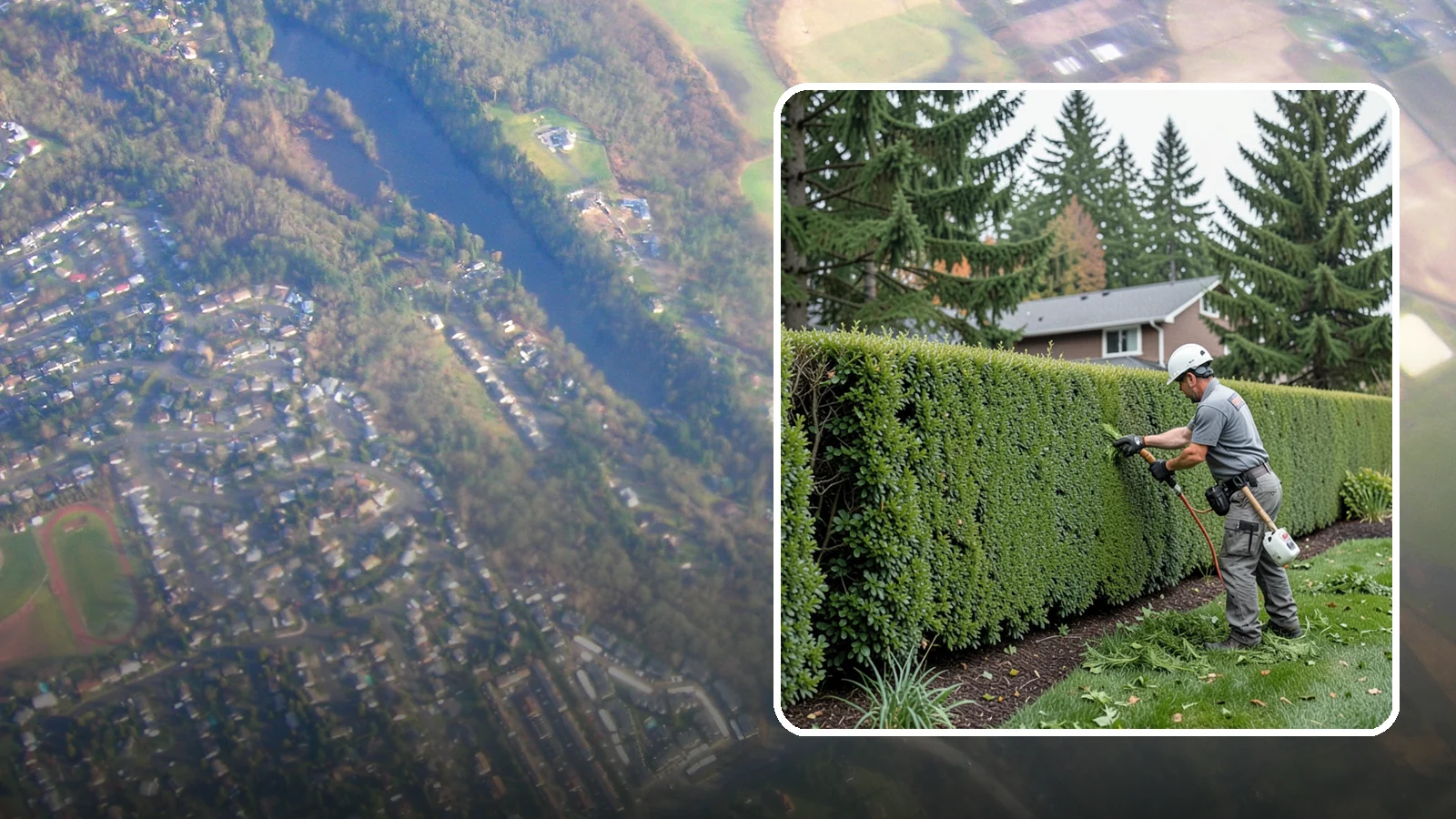Yew Hedge Trimming in Algona, King County, WA - Traditional yew hedge trimming that shapes this classic conifer into dense formal walls, with the rare ability to regrow from old...
