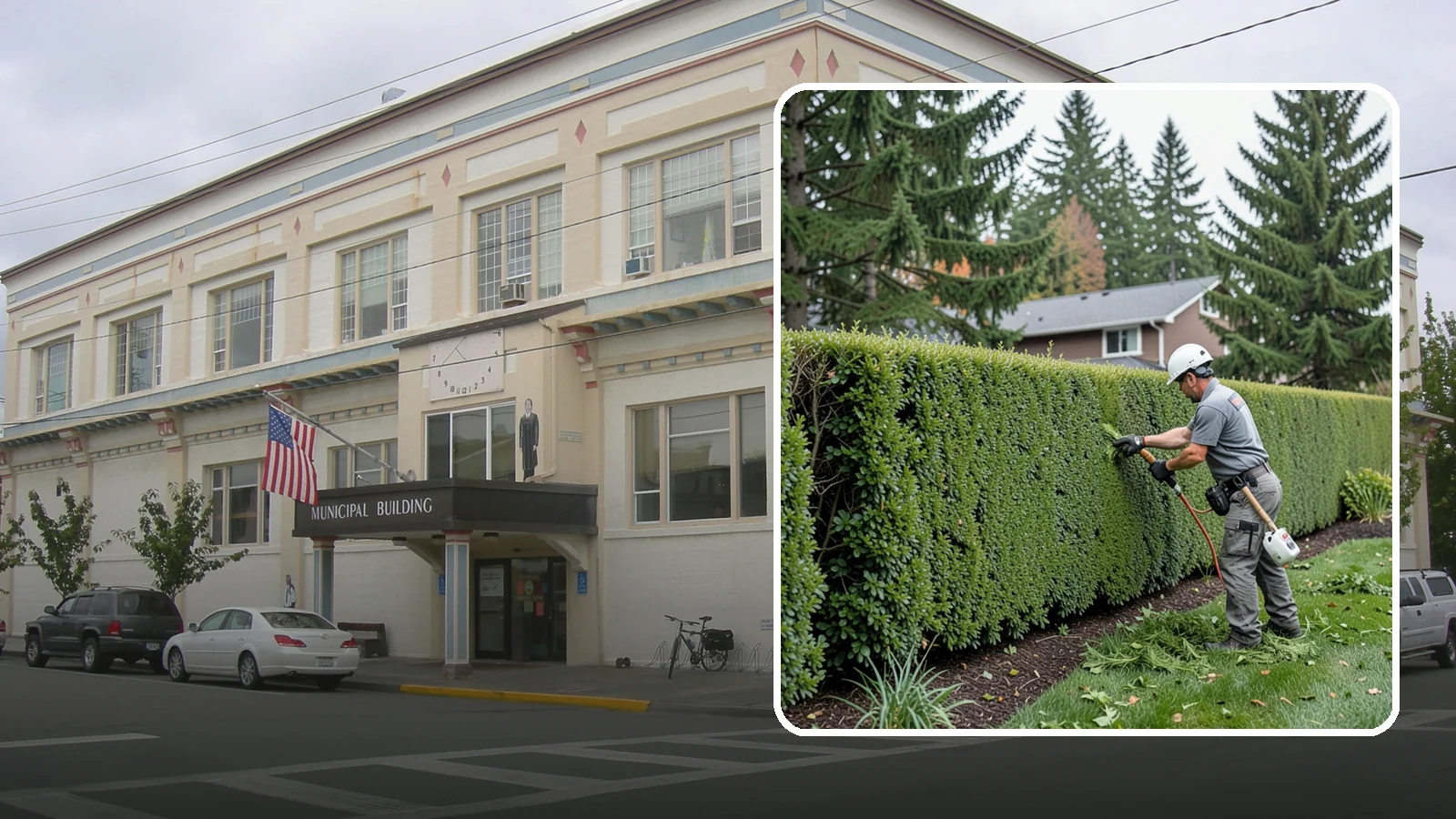 Yew Hedge Trimming in Anacortes, Skagit County, WA - Traditional yew hedge trimming that shapes this classic conifer into dense formal walls, with the rare ability to regrow from old...