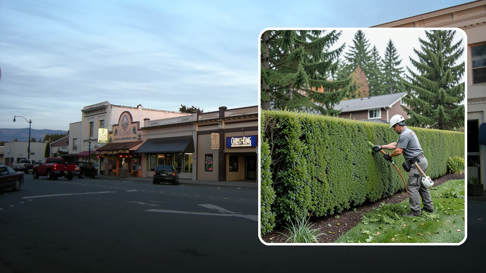 Yew Hedge Trimming in Burlington, Skagit County, WA - Traditional yew hedge trimming that shapes this classic conifer into dense formal walls, with the rare ability to regrow from old...
