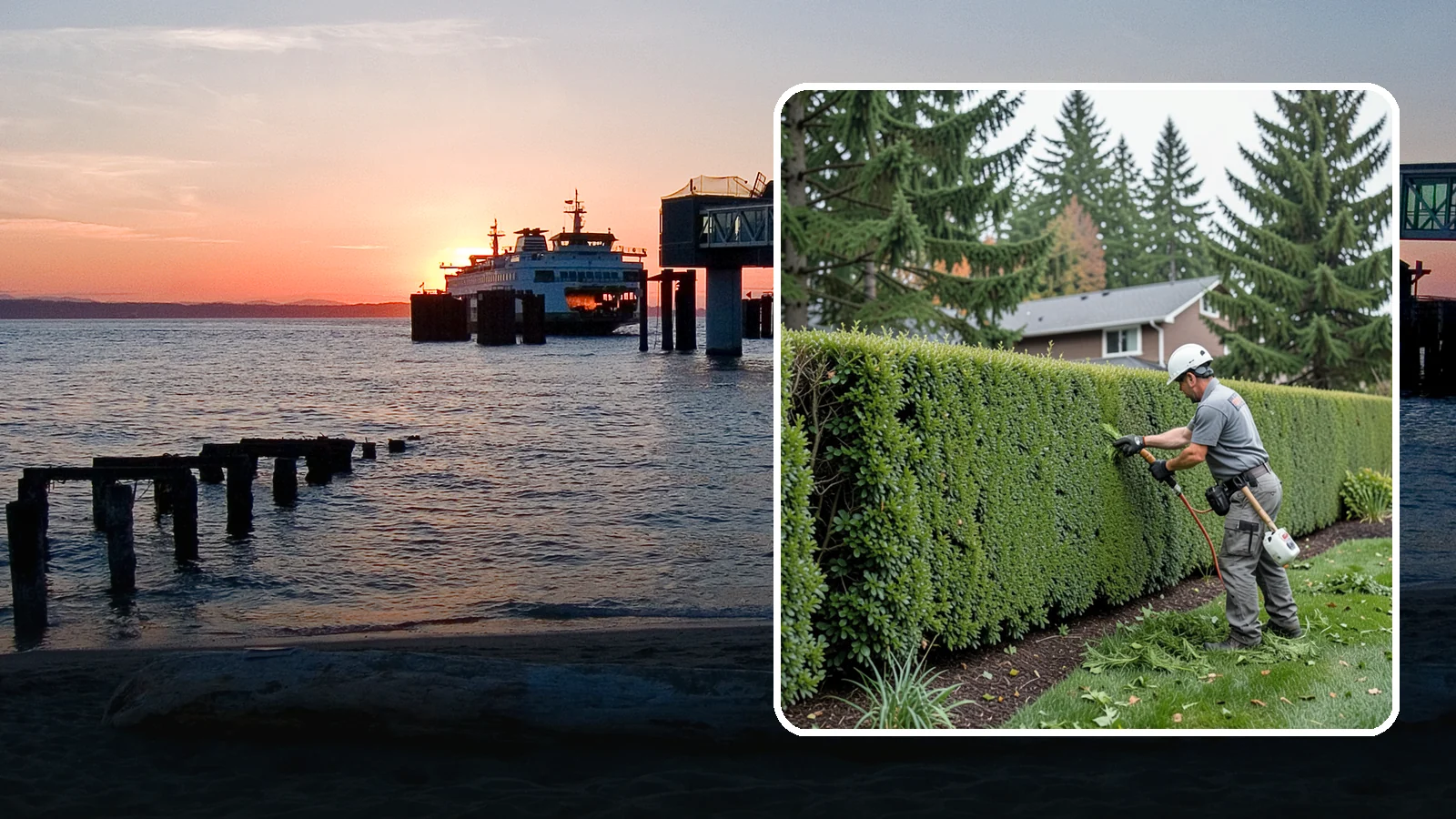Yew Hedge Trimming in Edmonds, Snohomish County, WA - Traditional yew hedge trimming that shapes this classic conifer into dense formal walls, with the rare ability to regrow from old...