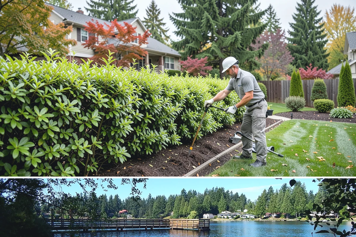 Yew Hedge Trimming in Federal Way, King County, WA - Trim in early summer and again in early fall