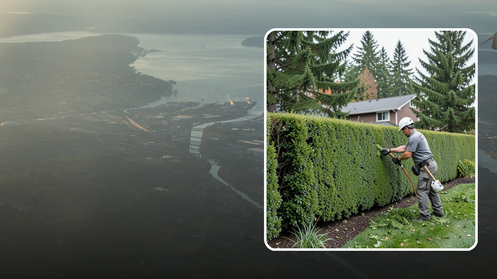 Yew Hedge Trimming in Fife, Pierce County, WA - Traditional yew hedge trimming that shapes this classic conifer into dense formal walls, with the rare ability to regrow from old...