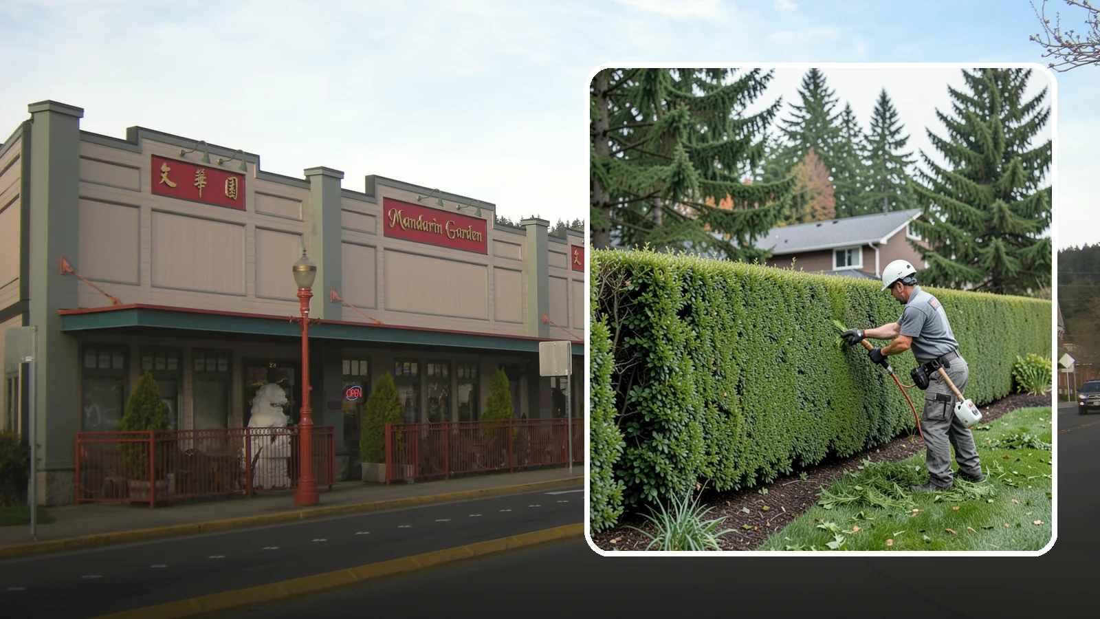 Yew Hedge Trimming in Issaquah, King County, WA - Traditional yew hedge trimming that shapes this classic conifer into dense formal walls, with the rare ability to regrow from old...