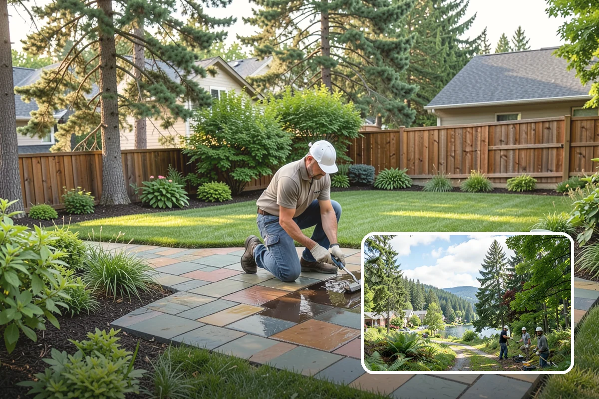 Yew Hedge Trimming in Lake Forest Park, King County, WA - Forms dense, dark-green formal walls