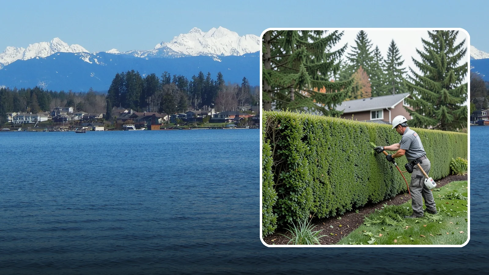 Yew Hedge Trimming in Lake Stevens, Snohomish County, WA - Traditional yew hedge trimming that shapes this classic conifer into dense formal walls, with the rare ability to regrow from old...