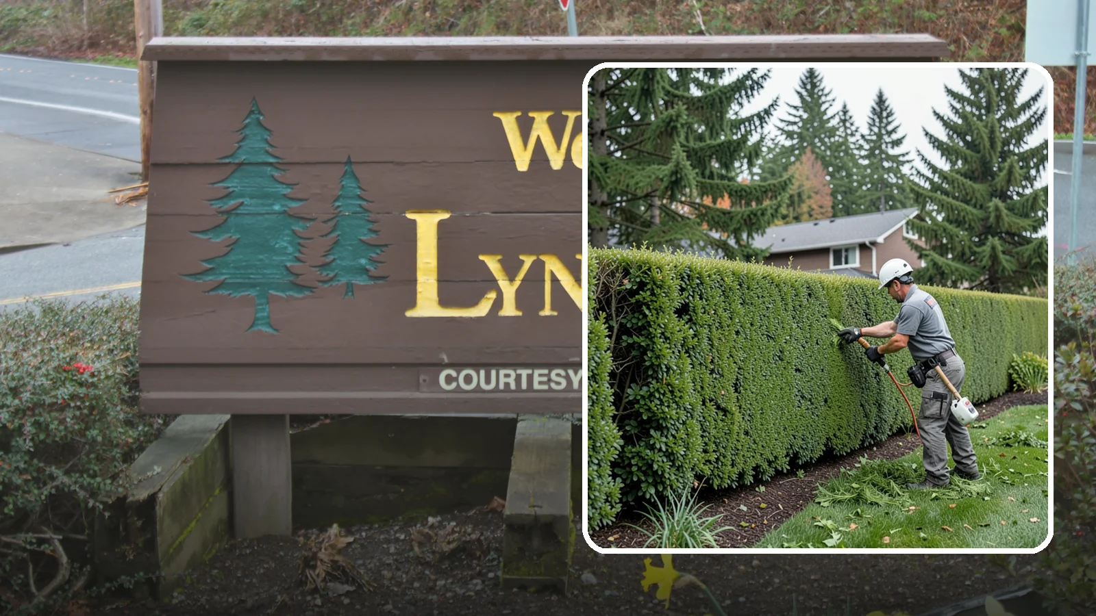 Yew Hedge Trimming in Lynnwood, Snohomish County, WA - Traditional yew hedge trimming that shapes this classic conifer into dense formal walls, with the rare ability to regrow from old...