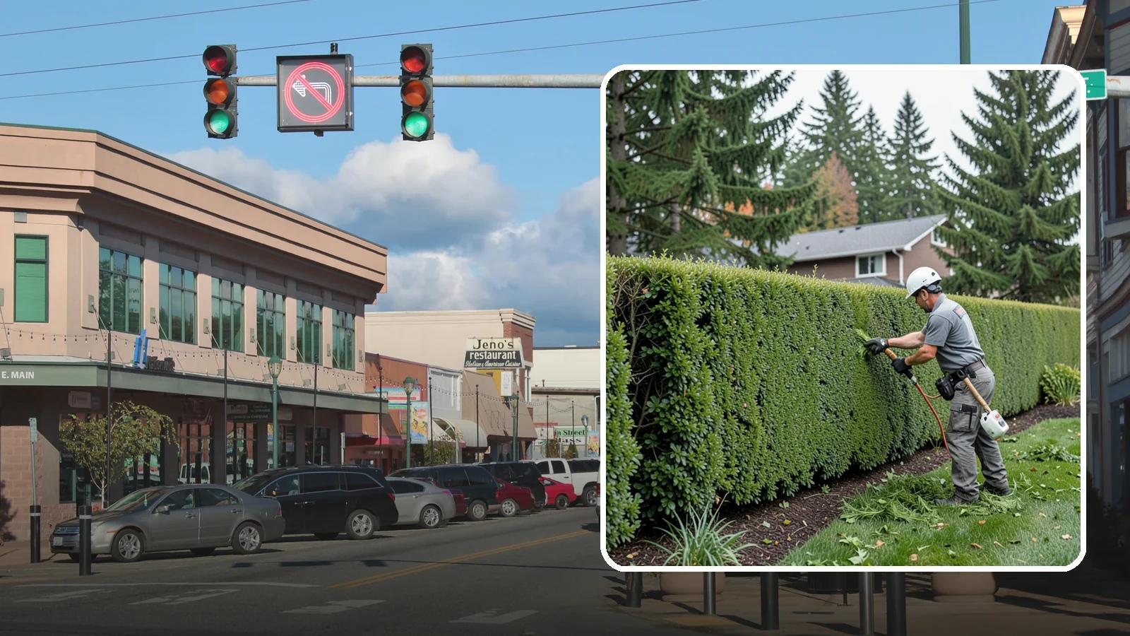 Yew Hedge Trimming in Monroe, Snohomish County, WA - Traditional yew hedge trimming that shapes this classic conifer into dense formal walls, with the rare ability to regrow from old...