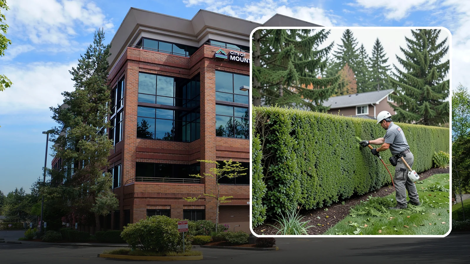 Yew Hedge Trimming in Mountlake Terrace, Snohomish County, WA - Traditional yew hedge trimming that shapes this classic conifer into dense formal walls, with the rare ability to regrow from old...