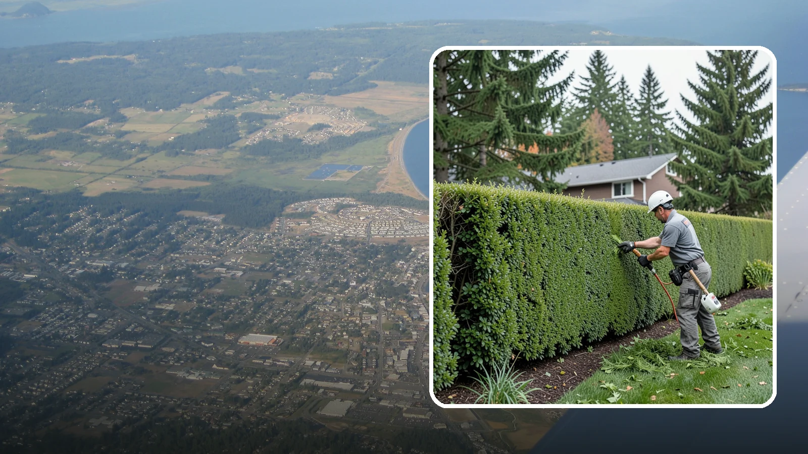 Yew Hedge Trimming in Oak Harbor, Island County, WA - Traditional yew hedge trimming that shapes this classic conifer into dense formal walls, with the rare ability to regrow from old...