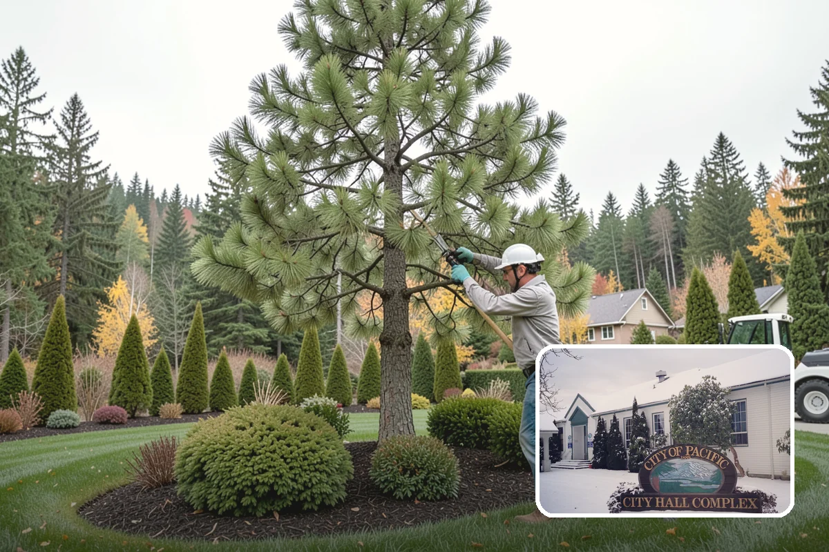 Yew Hedge Trimming in Pacific, King County, WA - Forms dense, dark-green formal walls