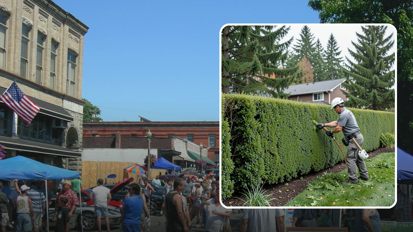 Yew Hedge Trimming in Snohomish, Snohomish County, WA - Traditional yew hedge trimming that shapes this classic conifer into dense formal walls, with the rare ability to regrow from old...