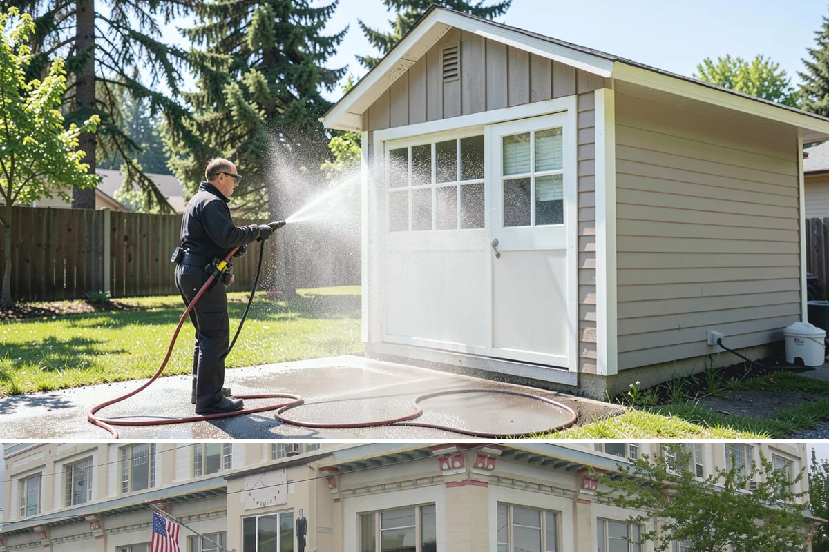 Aggregate Driveway Cleaning in Anacortes, Skagit County, WA - Clean aggregate surfaces in dry weather so the many crevices can dry before sealing or reuse.