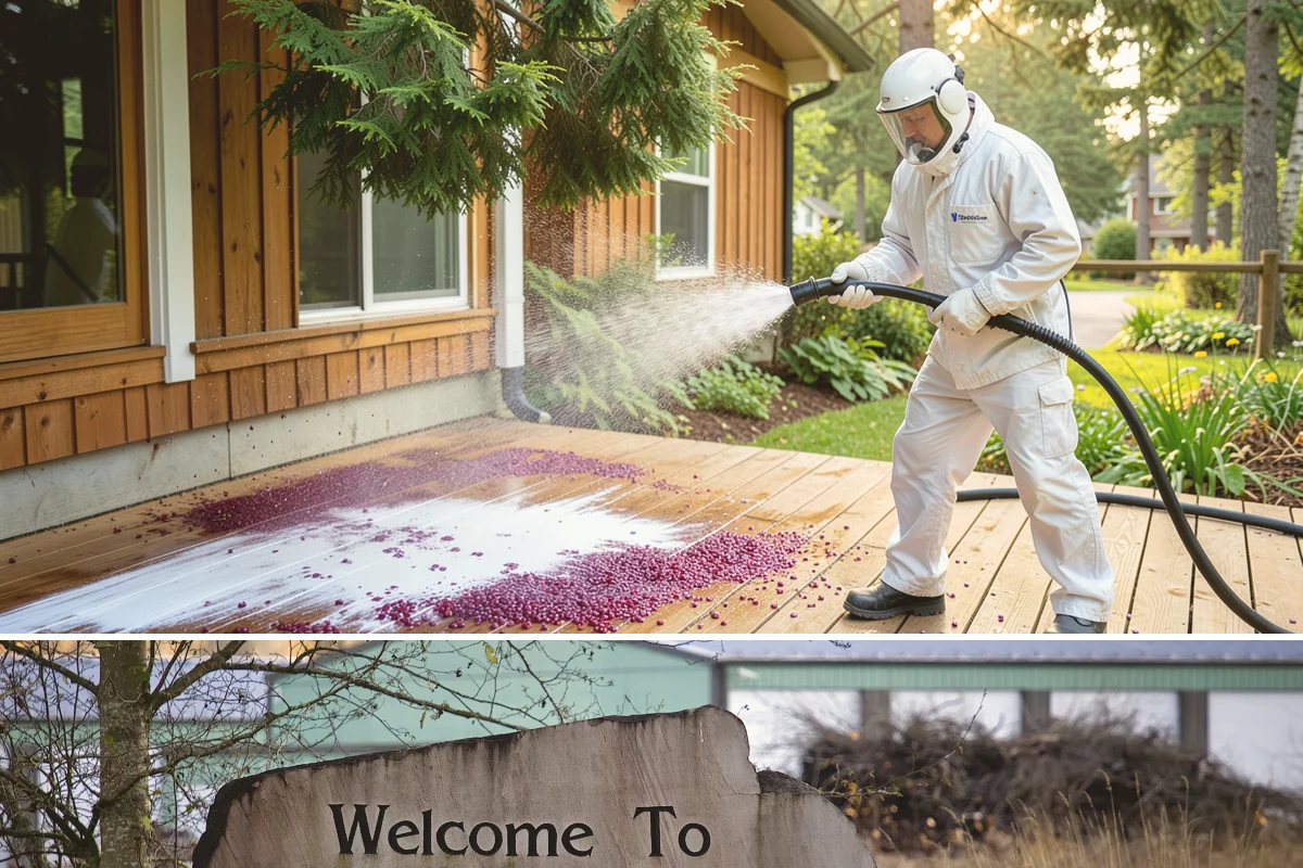 Aggregate Driveway Cleaning in Buckley, Pierce County, WA - Clean aggregate surfaces in dry weather so the many crevices can dry before sealing or reuse.