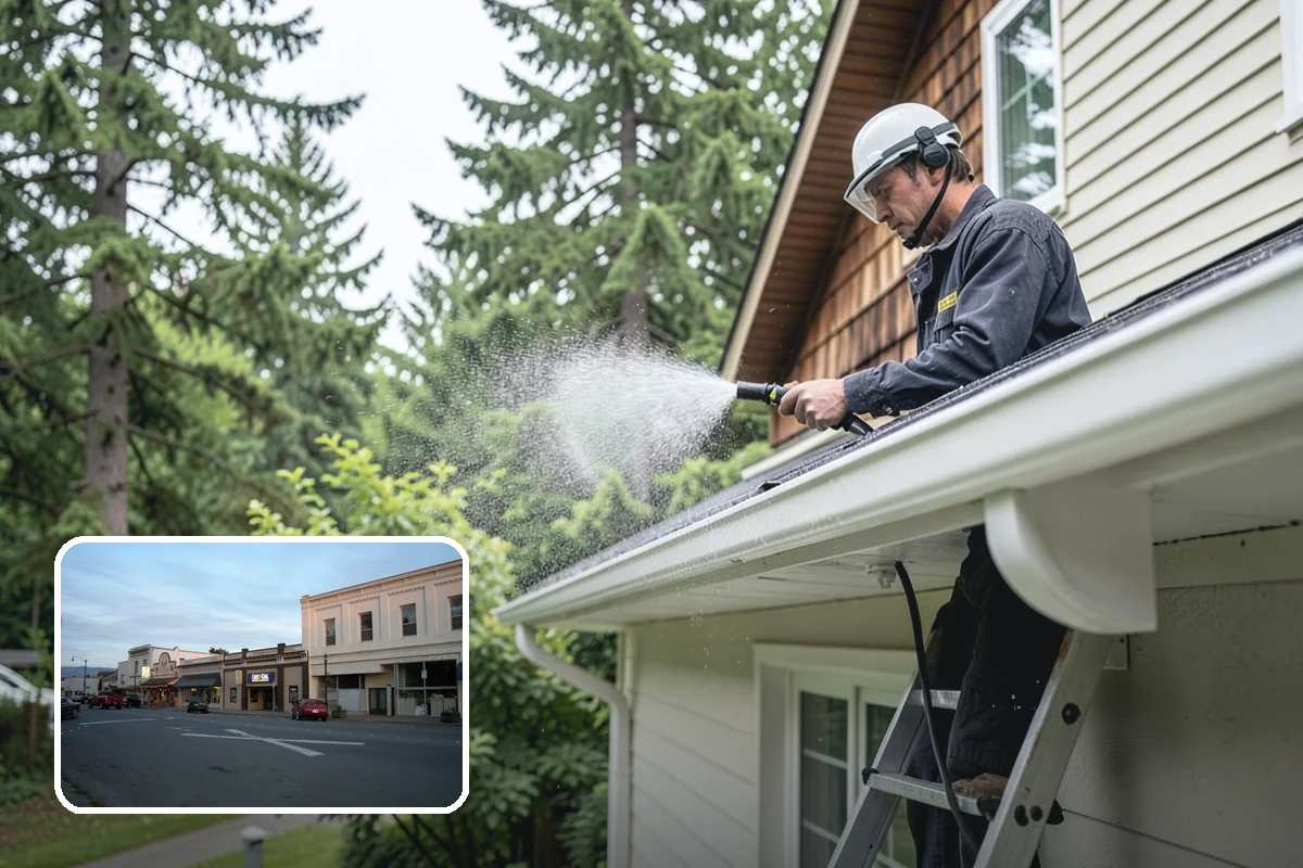 Aggregate Driveway Cleaning in Burlington, Skagit County, WA - Cleans textured aggregate without dislodging stones