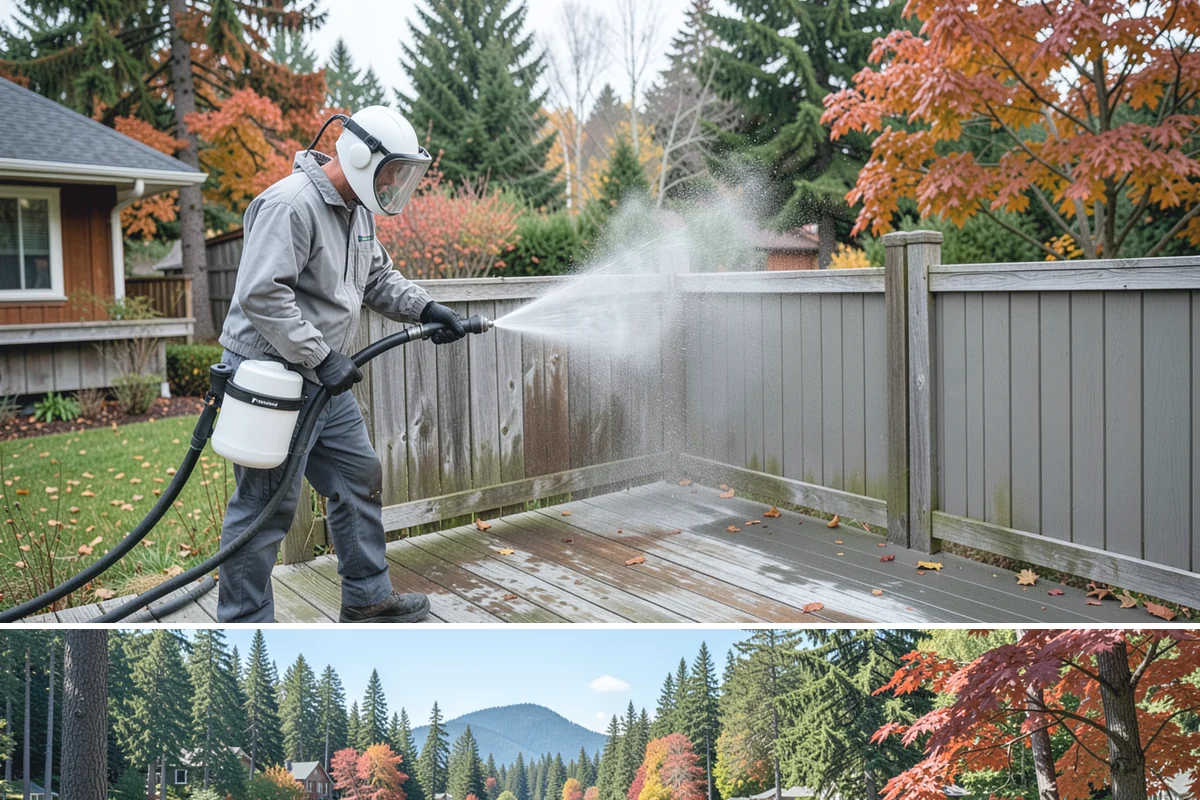 Aggregate Driveway Cleaning in Covington, King County, WA - Clean aggregate surfaces in dry weather so the many crevices can dry before sealing or reuse.