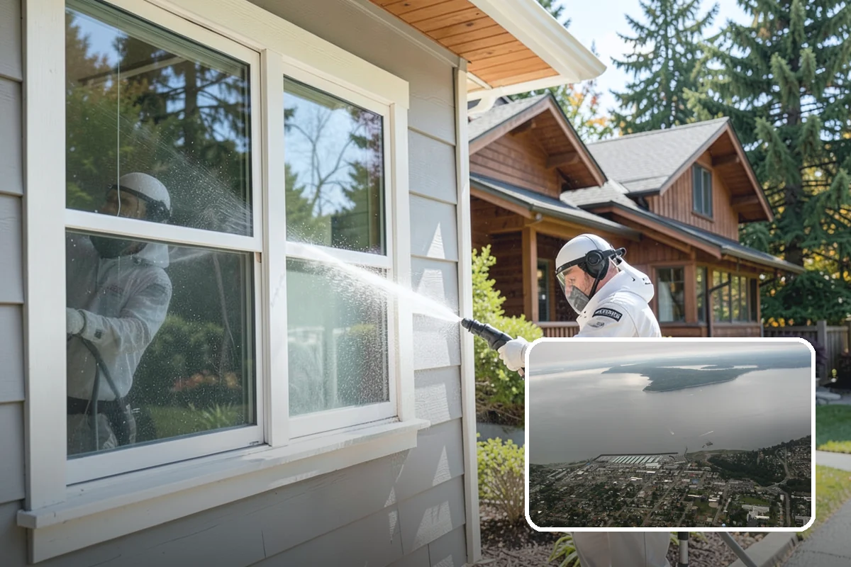 Aggregate Driveway Cleaning in Des Moines, King County, WA - Cleans textured aggregate without dislodging stones