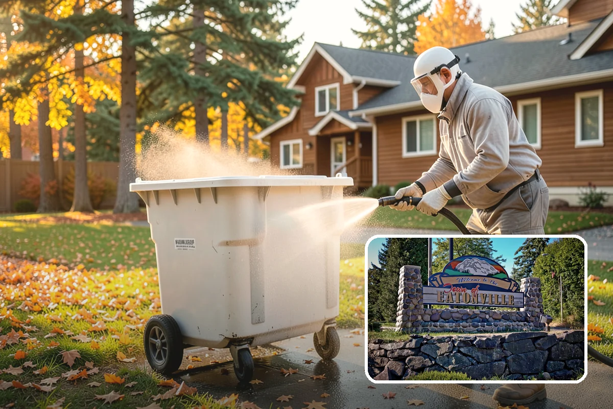 Aggregate Driveway Cleaning in Eatonville, Pierce County, WA - Cleans textured aggregate without dislodging stones