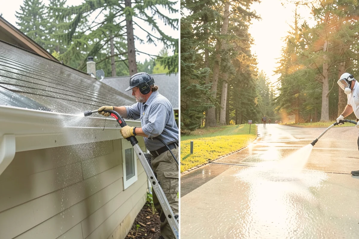 Aggregate Driveway Cleaning in Eatonville, Pierce County, WA - Inspect the aggregate for loose stones and wear