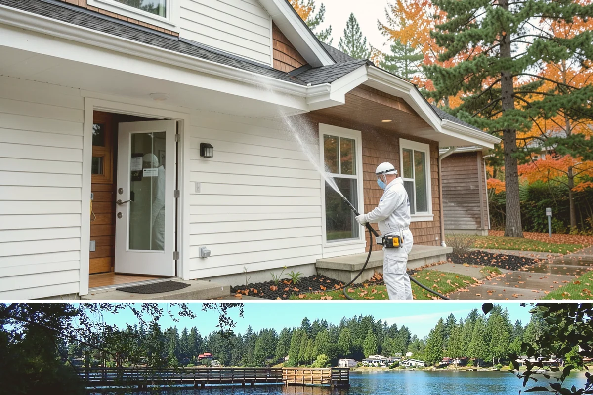 Aggregate Driveway Cleaning in Federal Way, King County, WA - Clean aggregate surfaces in dry weather so the many crevices can dry before sealing or reuse.