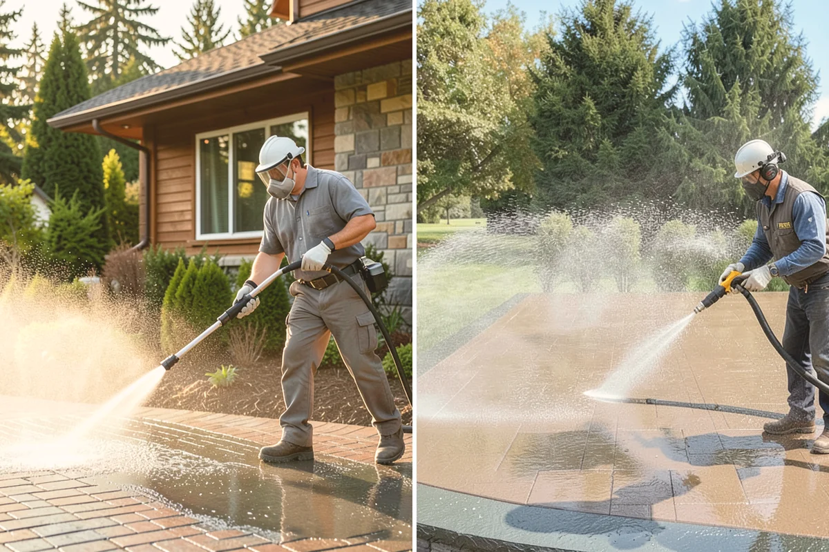Aggregate Driveway Cleaning in Fife, Pierce County, WA - Inspect the aggregate for loose stones and wear