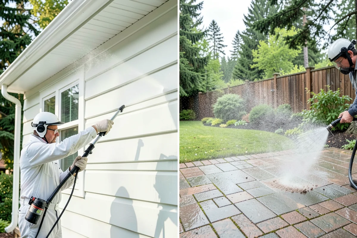 Aggregate Driveway Cleaning in Gig Harbor, Pierce County, WA - Inspect the aggregate for loose stones and wear