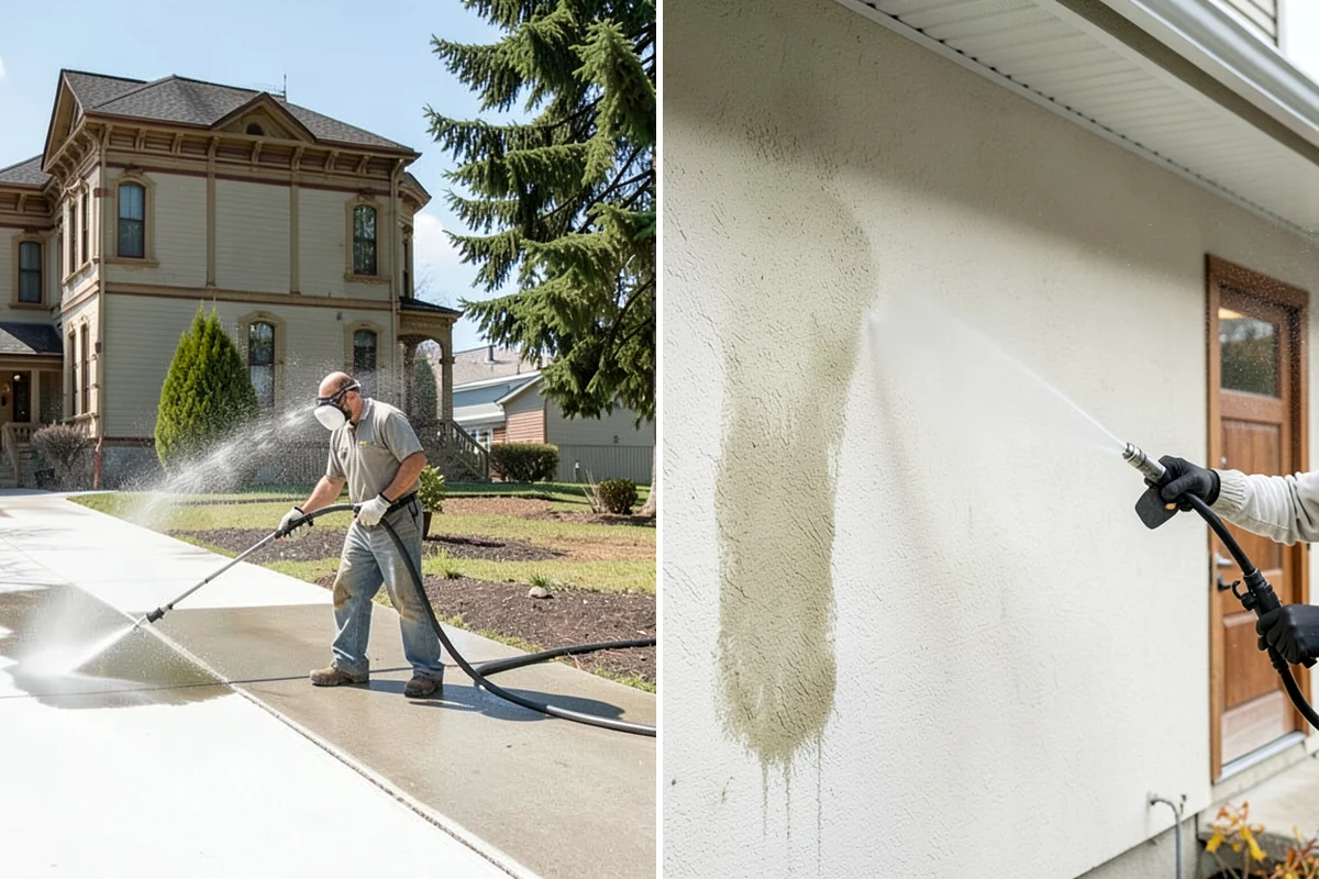 Aggregate Driveway Cleaning in Hunts Point, King County, WA - Inspect the aggregate for loose stones and wear