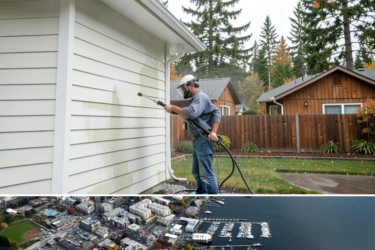 Aggregate Driveway Cleaning in Kirkland, King County, WA - Clean aggregate surfaces in dry weather so the many crevices can dry before sealing or reuse.