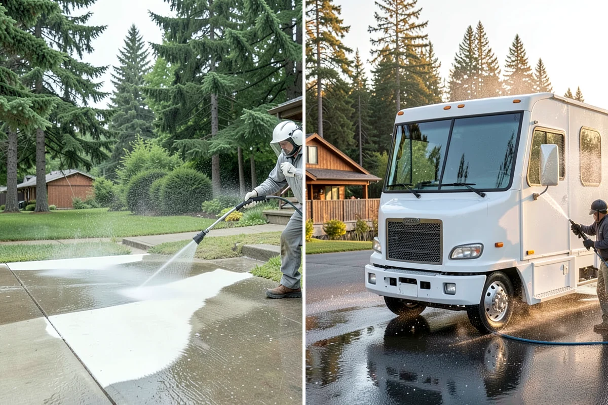 Aggregate Driveway Cleaning in Lakewood, Pierce County, WA - Inspect the aggregate for loose stones and wear