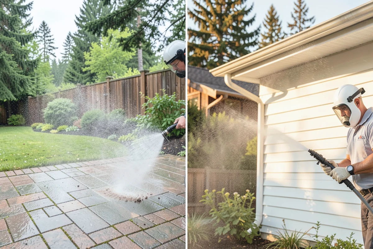 Aggregate Driveway Cleaning in Medina, King County, WA - Inspect the aggregate for loose stones and wear
