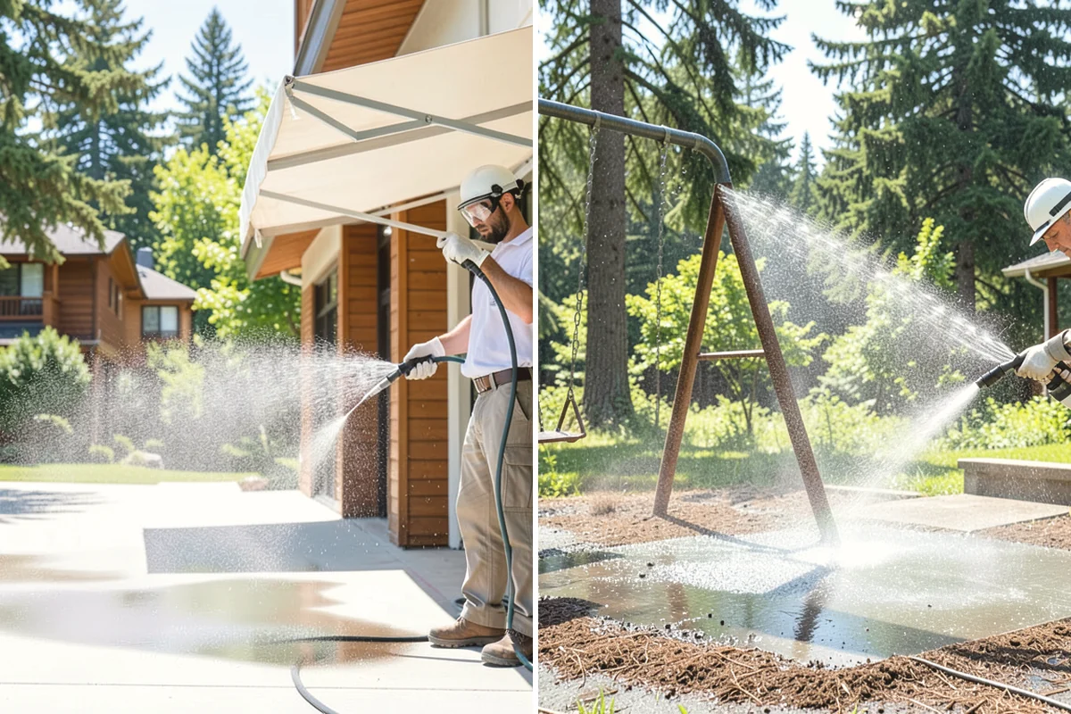 Aggregate Driveway Cleaning in Mercer Island, King County, WA - Inspect the aggregate for loose stones and wear