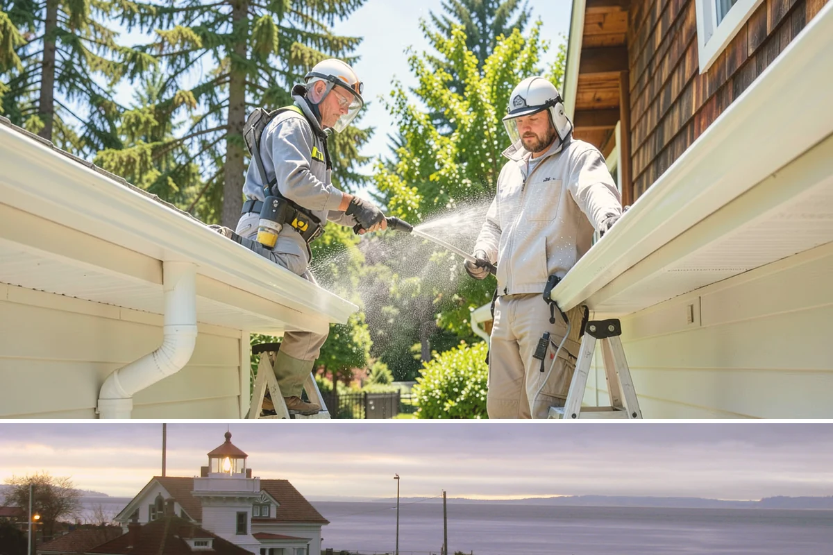 Aggregate Driveway Cleaning in Mukilteo, Snohomish County, WA - Clean aggregate surfaces in dry weather so the many crevices can dry before sealing or reuse.